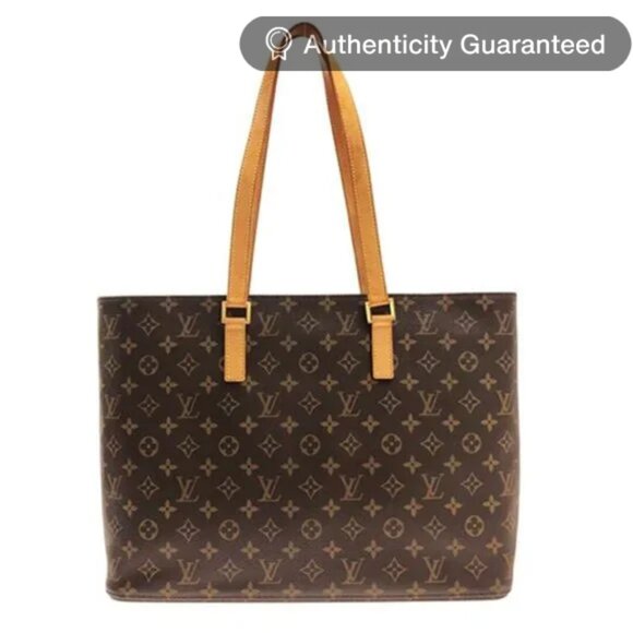Louis Vuitton Handbags - Authentic LOUIS VUITTON Monogram Luco XL Tote Shoulder Bag LV Brown Tan